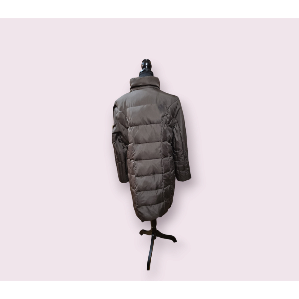 Michael Kors Puffer Down Coat Jacket Women's Size Large Brown Long - Picture 5 of 12